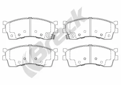 Комплект тормозных колодок, дисковый тормоз BRECK купить